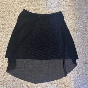 eleve black mesh skirt